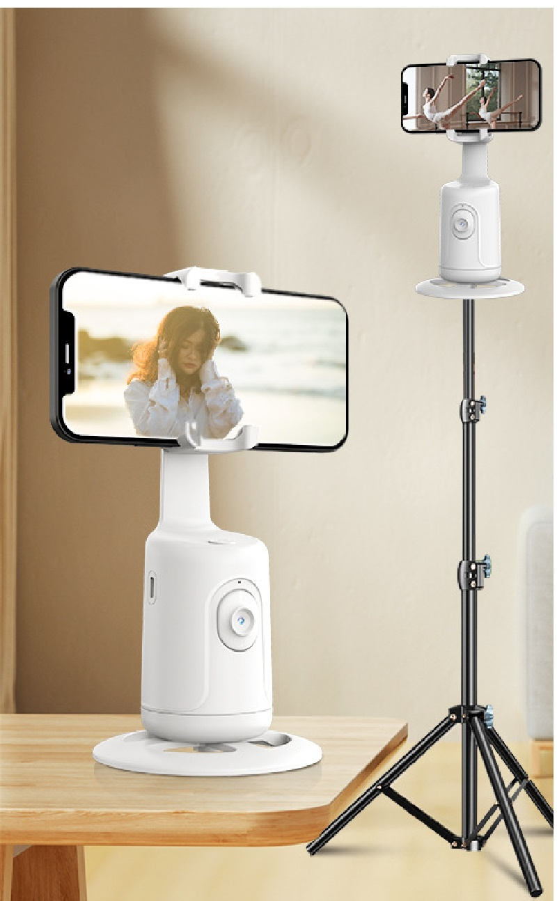 Trépied Selfie 360° Intelligent avec I.A – Suivi Automatique