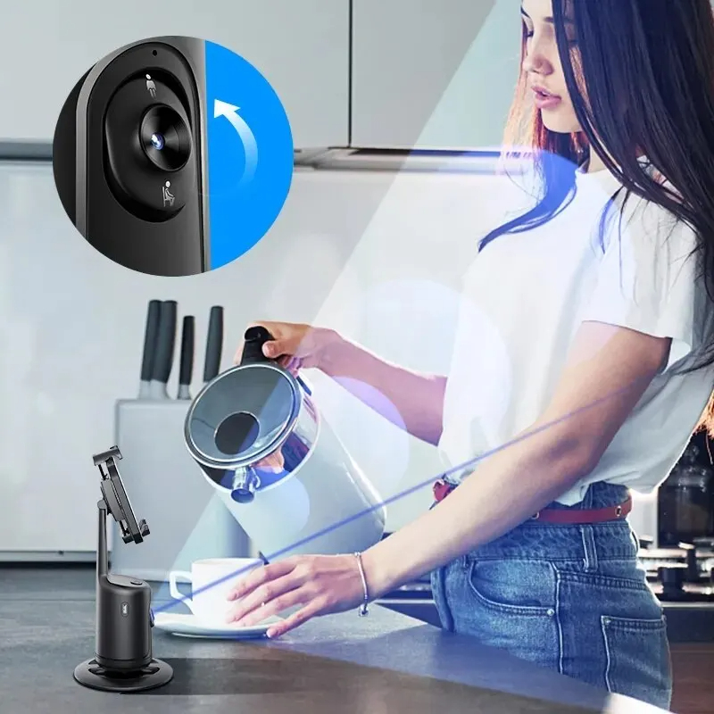 Trépied Selfie 360° Intelligent avec I.A – Suivi Automatique