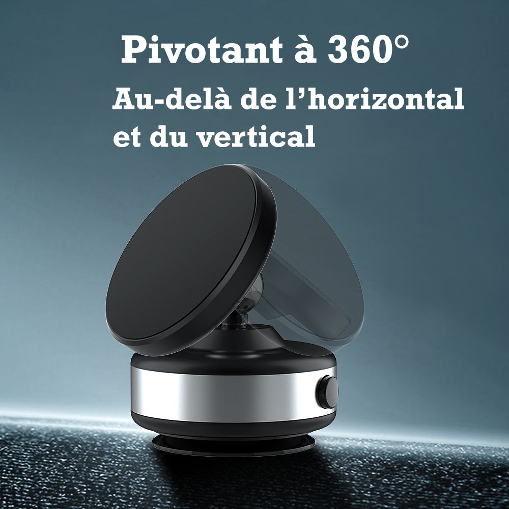 Support ventouse Smartphone Magnétique - Avec Ultra-Haute Adhérence & Recharge Rapide