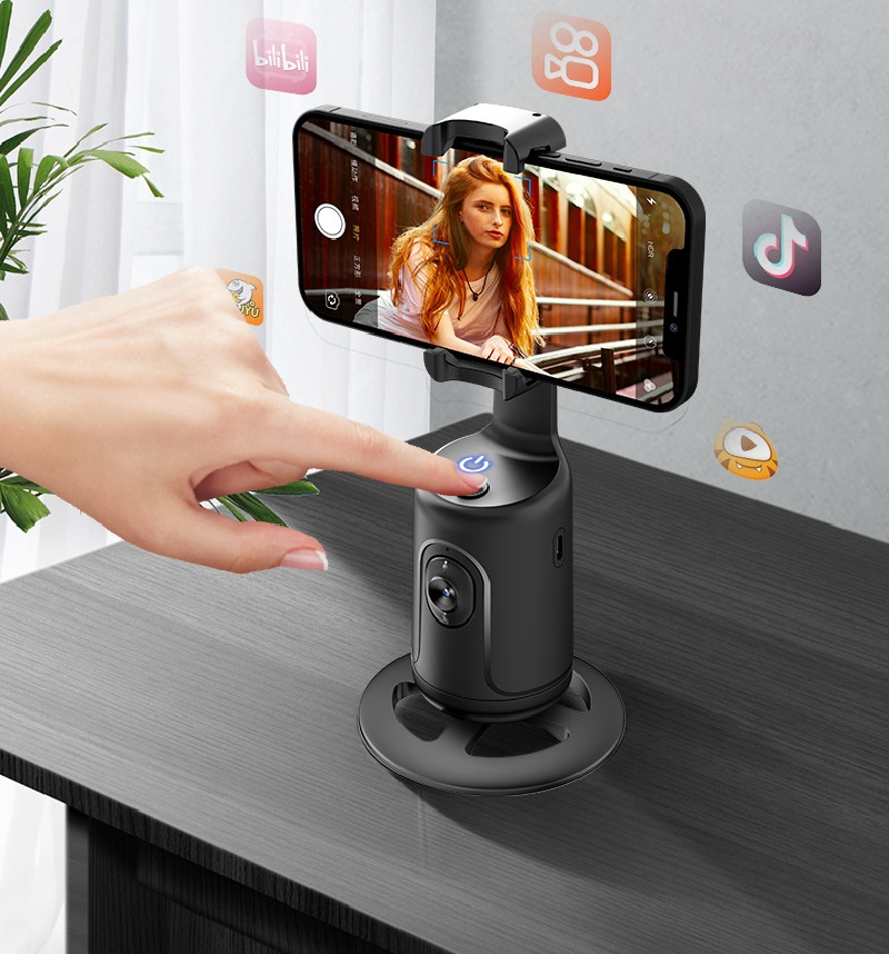 Trépied Selfie 360° Intelligent avec I.A – Suivi Automatique