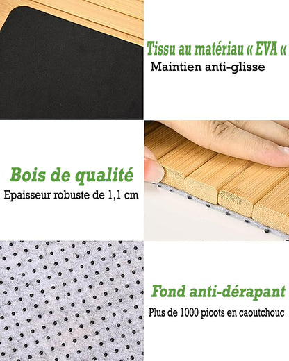 Porte-Tasse en Bambou pour Canapé