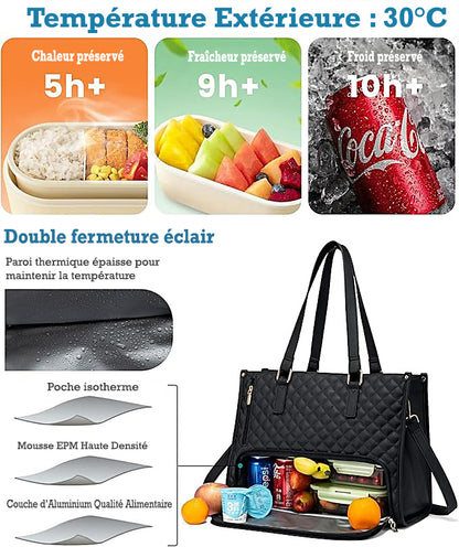Sac à main Femme Isotherme - Élégant avec Pochette Assortie