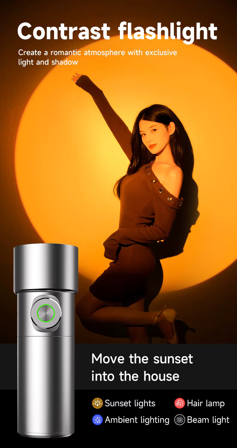 M10 Flashlight Photo & Video – Professional LED Lighting with Adjustable Zoom