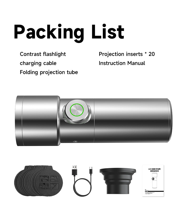 M10 Flashlight Photo & Video – Professional LED Lighting with Adjustable Zoom